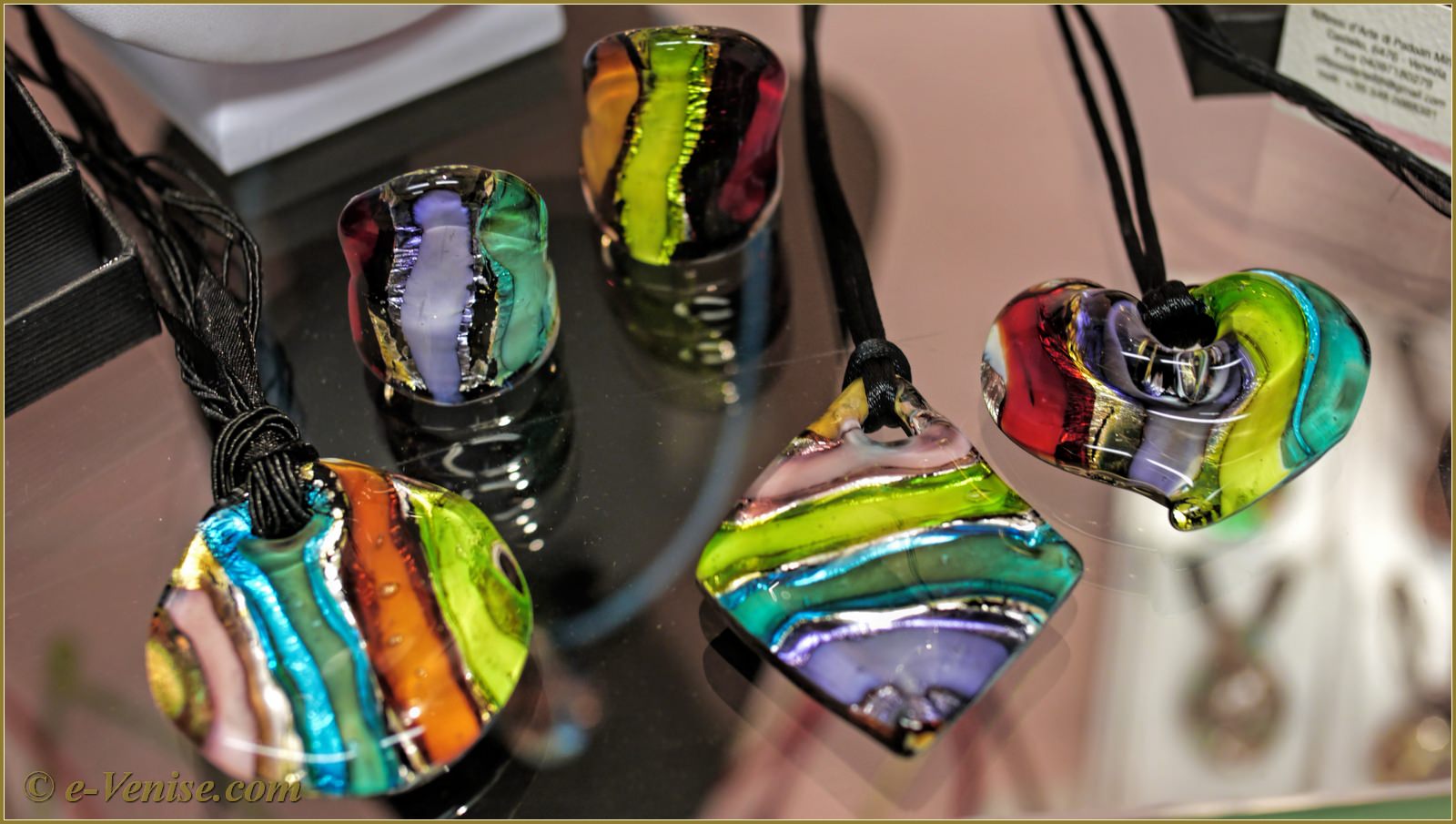 Miriam Paodan Rings Pendants Glass Murano Venice Italy