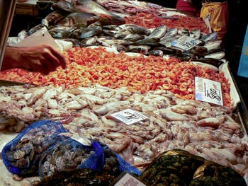 The Rialto Fish Market, the Pescheria in Venice