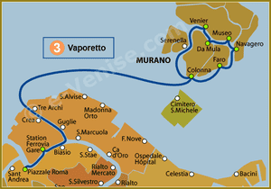 Ligne 3 du Vaporetto ACTV à Venise